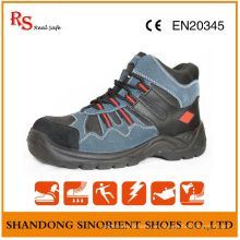 Blaue Wildleder Leder Zehenkappe Cruiser Sicherheit Sicherheitsstiefel S3